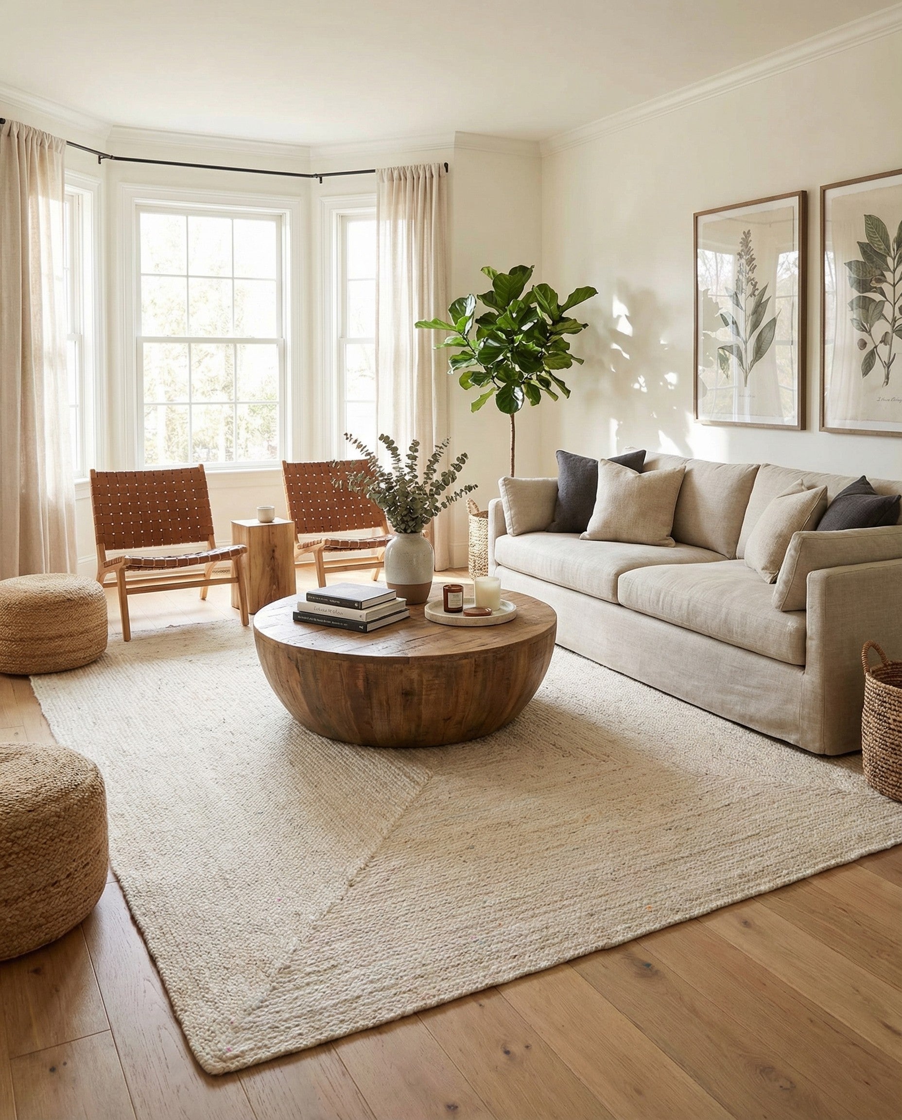 9' x 12' Handmade Braided Chindi Rug