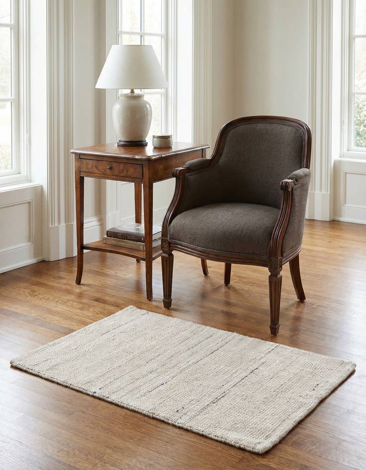 Detail image of 2' 2 x 3' 1  Hand Woven Jill Zarin English Manor Farmhouse Wool Rug