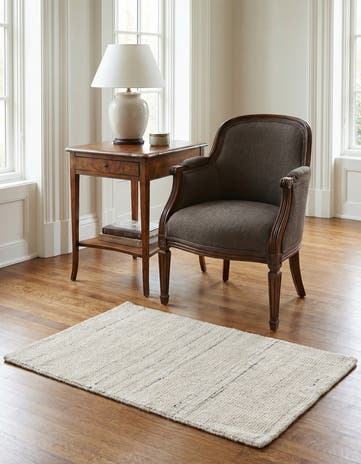 Vanilla Bean Hand Woven Jill Zarin English Manor Farmhouse Wool Rug