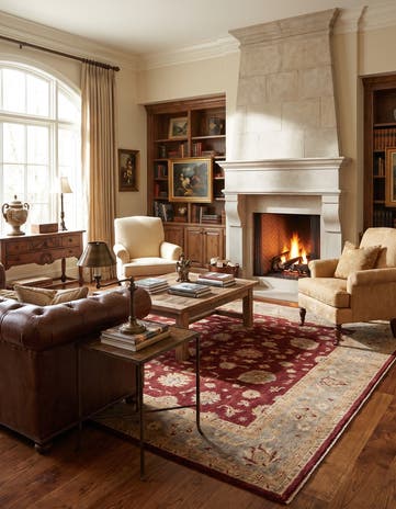 9' 3 x 11' 11 Hand Knotted Ziegler Rug