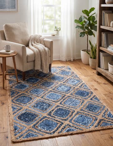 3' 3 x 5' 1 Handmade Braided Jute Rug