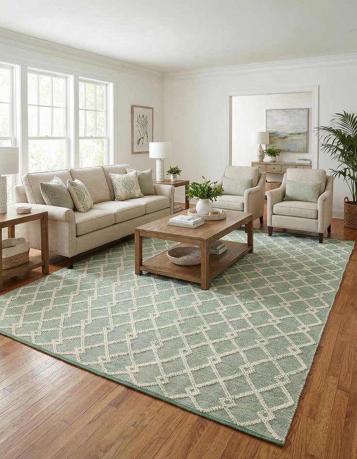 Detail image of 7' 10 x 10'  Hand Knotted Jill Zarin Dorset Rug