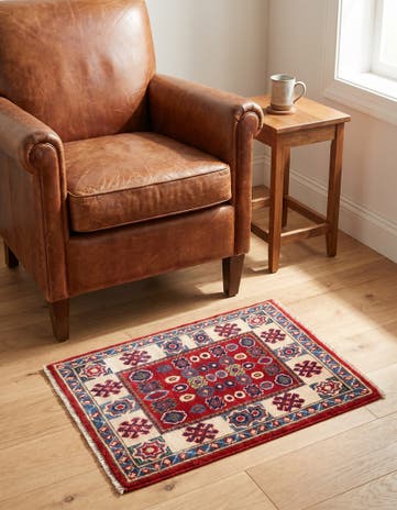 2' x 2' 11 Hand Knotted Kazak Rug