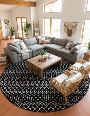 12' x 12' Kasbah Trellis Round Rug