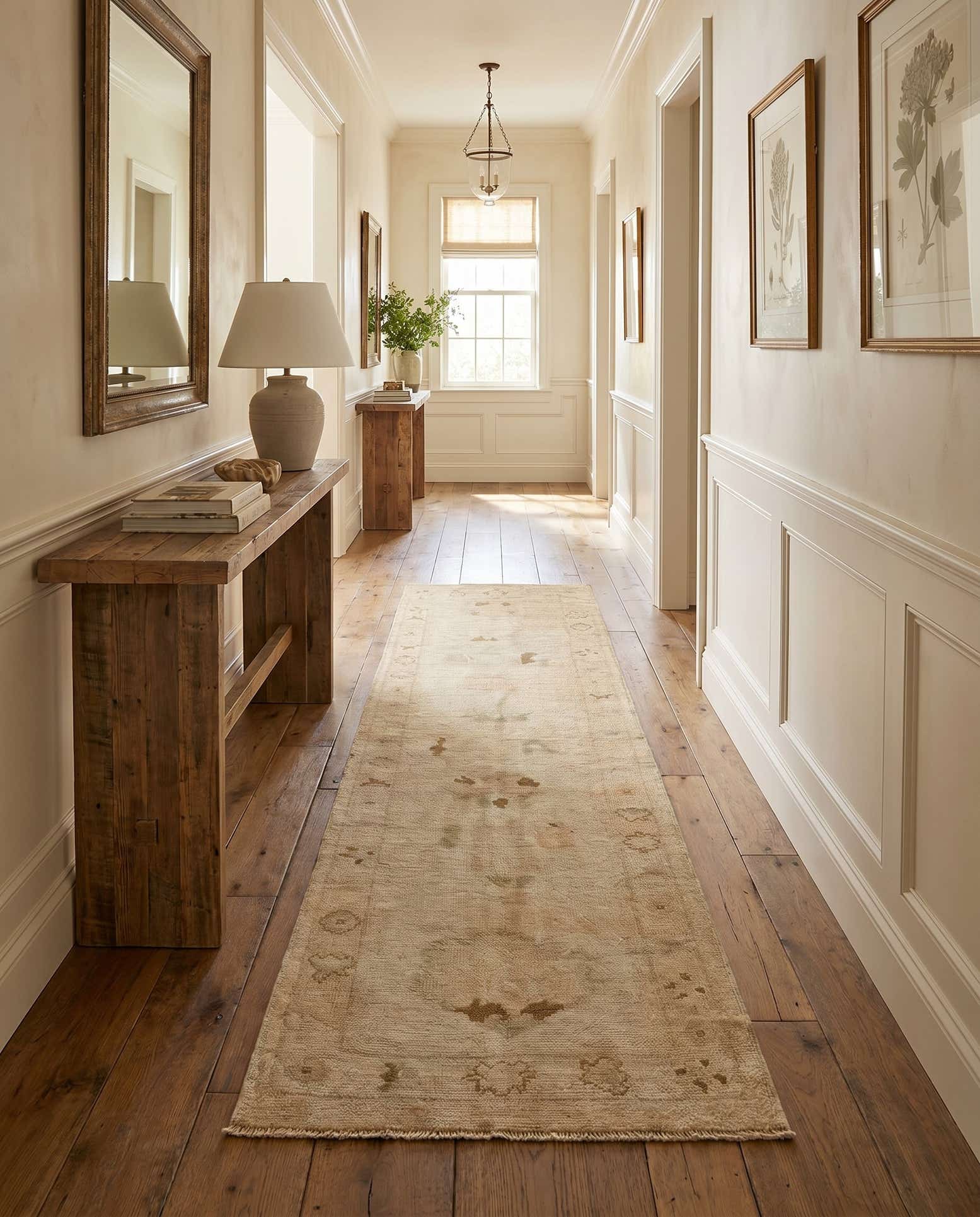 2' 7 x 10' 11 Hand Knotted Oushak Wool Runner Rug