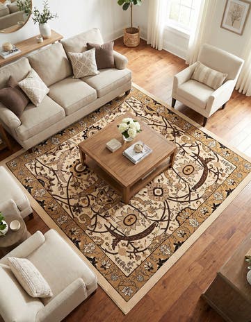 Ivory Neda Square Rug