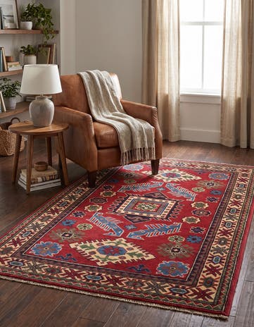 3' 1 x 4' 11 Hand Knotted Kazak Rug