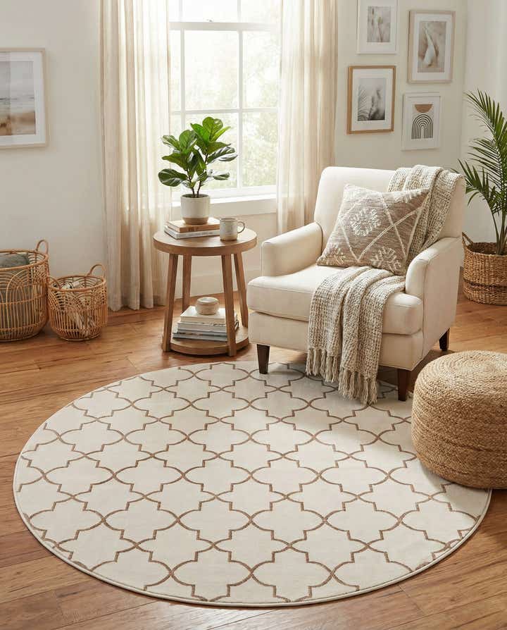 Jill Zarin 5' 3 x 5' 3 Uptown Lincoln Center Round Rug