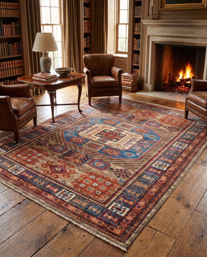 150cm x 210cm Hand Knotted Kazak Rug