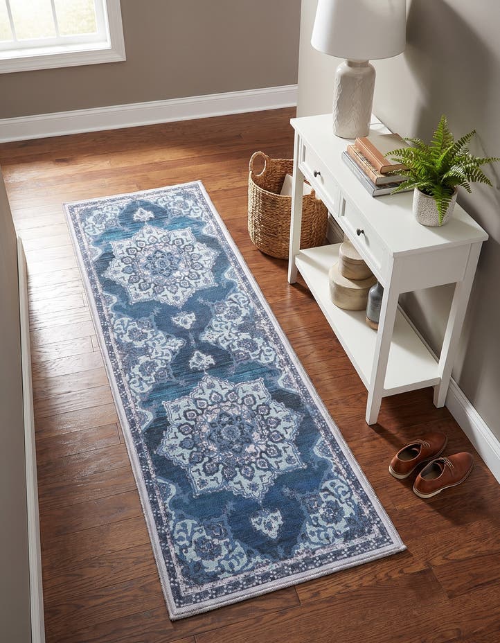 2' x 6' Washable Francesca Runner Rug