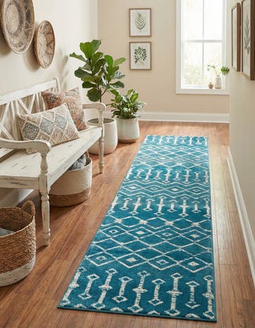 2' x 6' 7 Kasbah Trellis Runner Rug