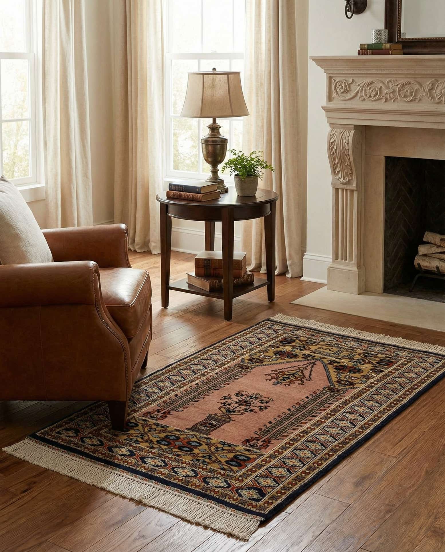 2' 8 x 4' 5 Hand Knotted Bokhara Oriental Wool Rug