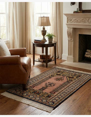 2' 8 x 4' 5 Hand Knotted Bokhara Oriental Wool Rug