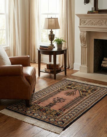 2' 8 x 4' 5 Hand Knotted Bokhara Oriental Wool Rug