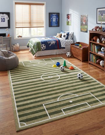 9' x 12' Sports Washable Rug