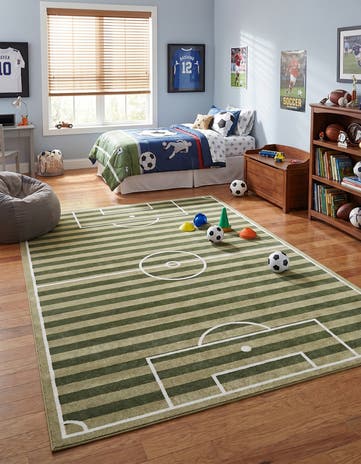 9' x 12' Sports Washable Rug