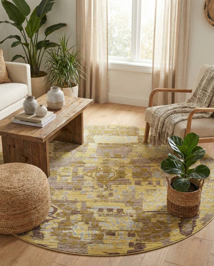 Detail image of 6' x 6' Alexis Round Rug