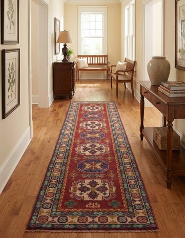 2' 6 x 10' 1 Hand Knotted Kazak Runner Rug