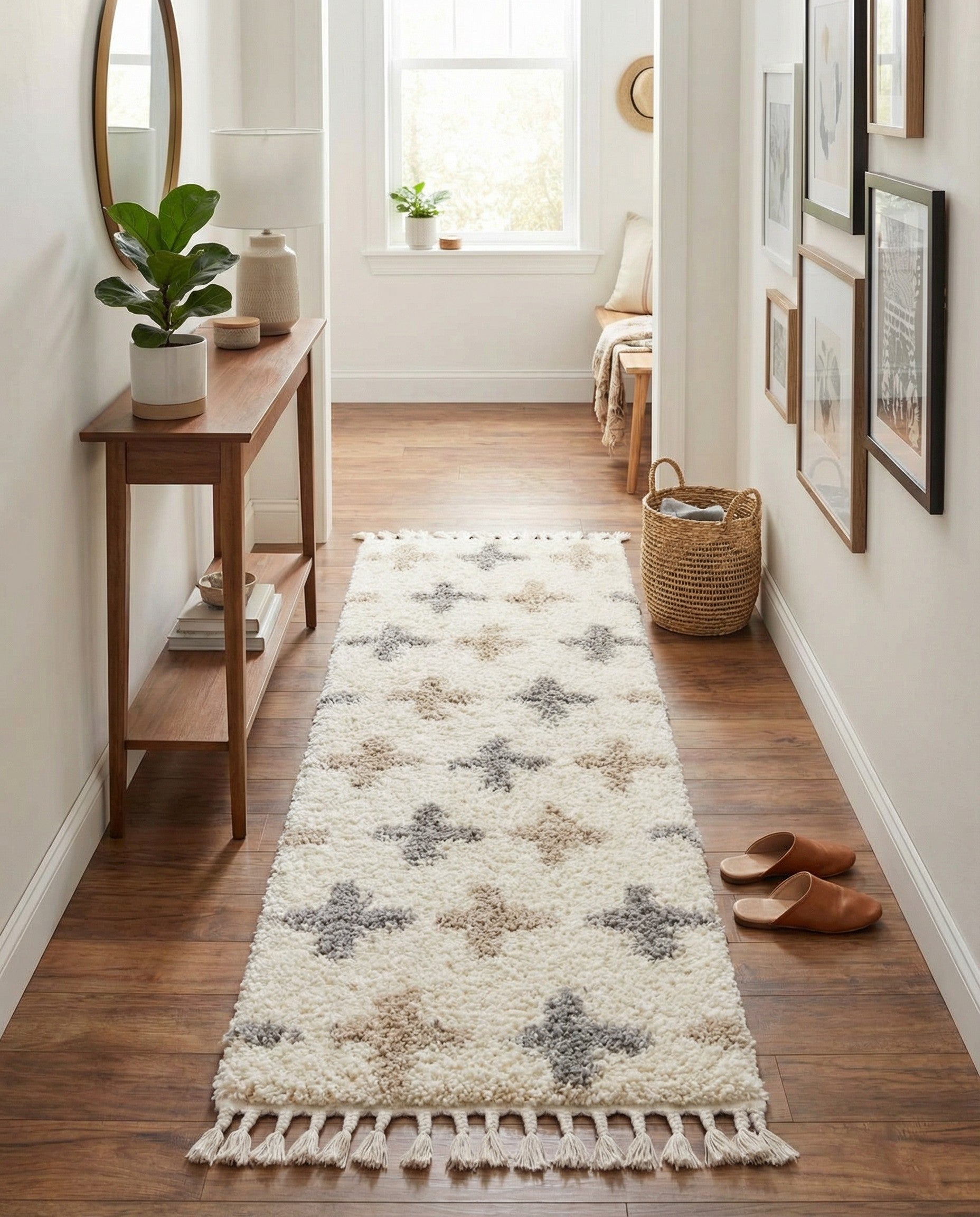 2' 2 x 6' Lagom Shag Runner Rug