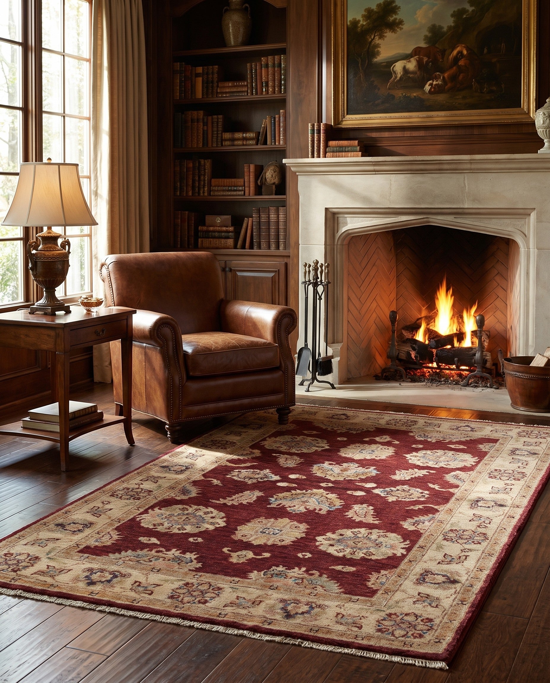 3' x 5' 3 Hand Knotted Ziegler Rug
