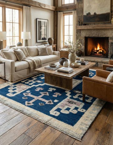 8' 2 x 10' 6 Hand Knotted Darya Wool Rug