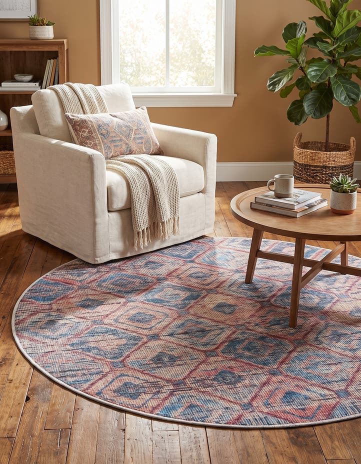 4' x 4' Washable Sisu Round Rug