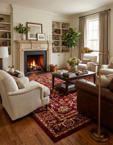Burgundy Charlestown Rug