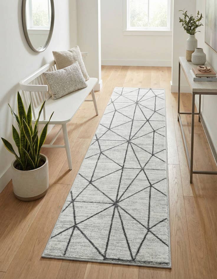 Detail image of 2' x 8' Lattice Trellis Runner Rug
