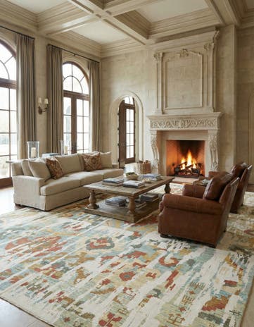 10' 2 x 16' 6 Hand Knotted Oushak Rug