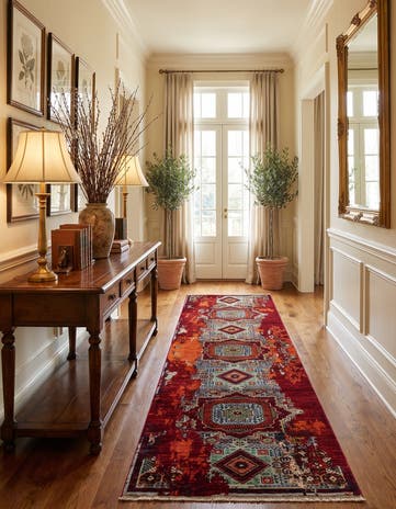 2' 9 x 10' 1 Hand Knotted Mamluk Ziegler Runner Rug