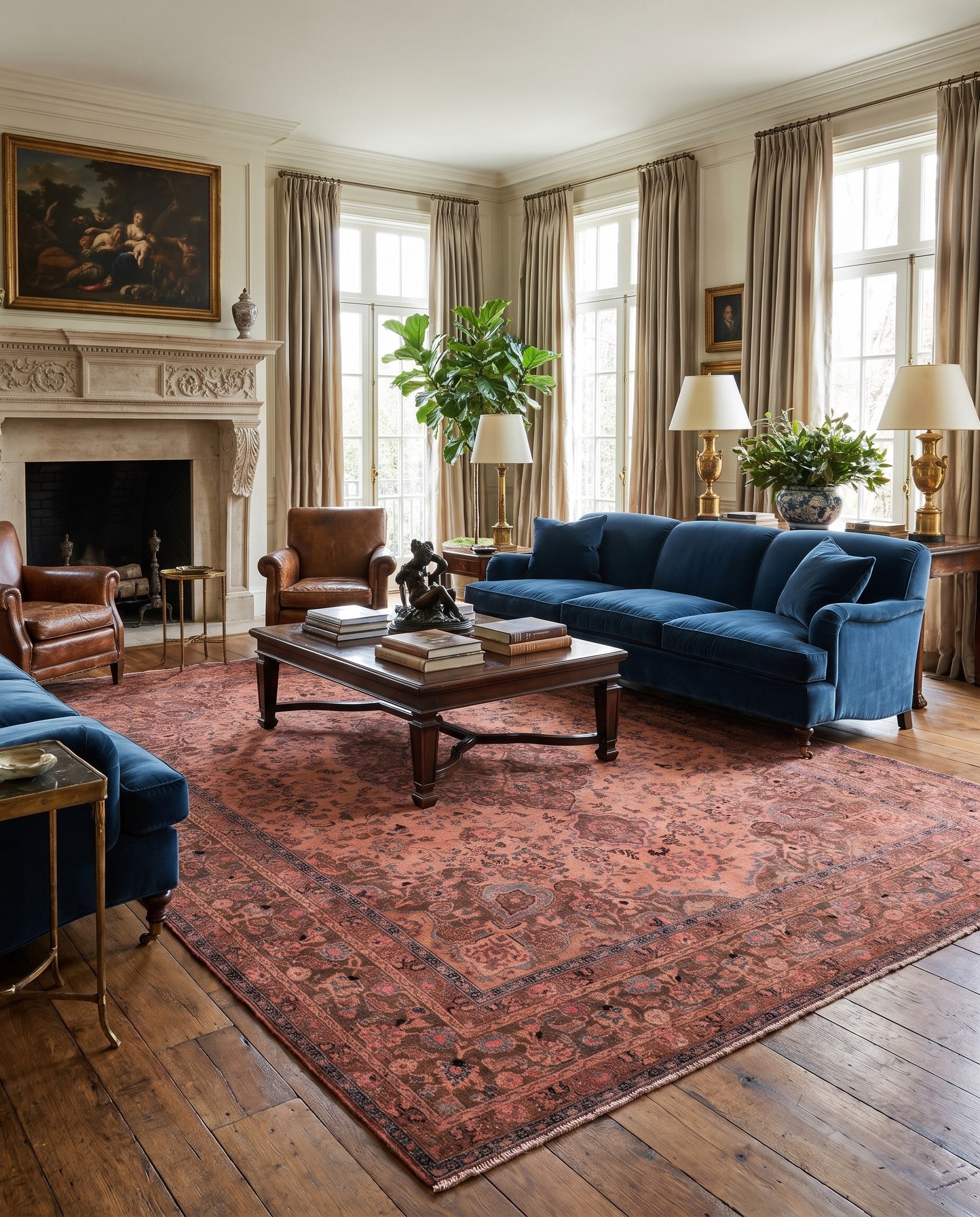 9' 5 x 12' 6 Hand Knotted Ultra Vintage Persian Wool Rug
