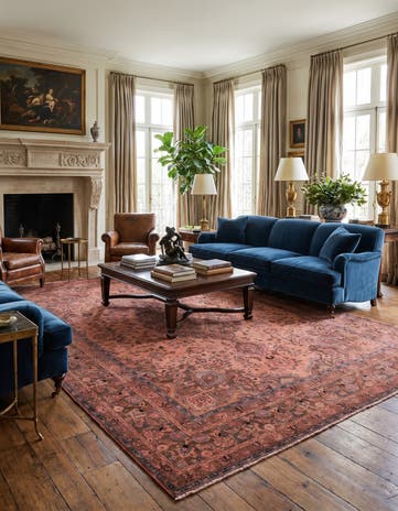 9' 5 x 12' 6 Hand Knotted Ultra Vintage Persian Wool Rug