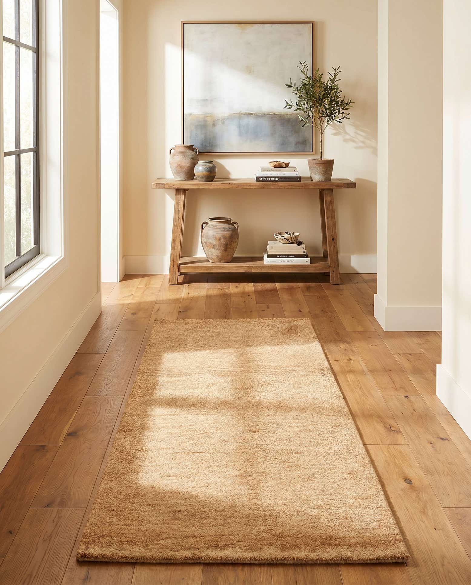 2' 4 x 4' 7 Hand Knotted Kashkuli Gabbeh Wool Runner Rug