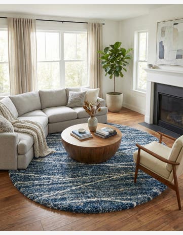 10' x 10' Serenity Shag Round Rug