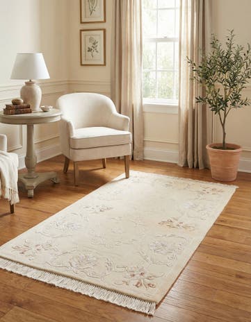 2' 9 x 4' 8 Hand Knotted Darya Wool Rug