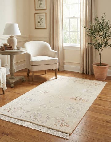 2' 9 x 4' 8 Hand Knotted Darya Wool Rug