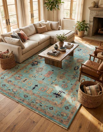 6' 6 x 9' 9 Hand Knotted Kazak Rug
