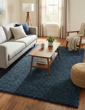 5' x 7' Solid Shag Rug