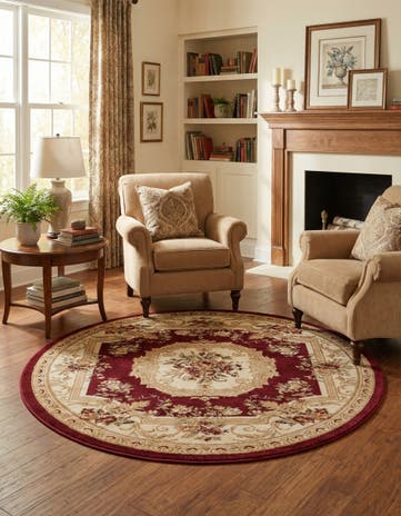 5' 3 x 5' 3 Chateau Round Rug