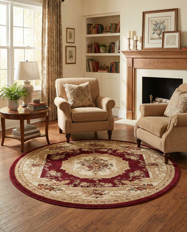 Detail image of 5' 3 x 5' 3 Chateau Round Rug