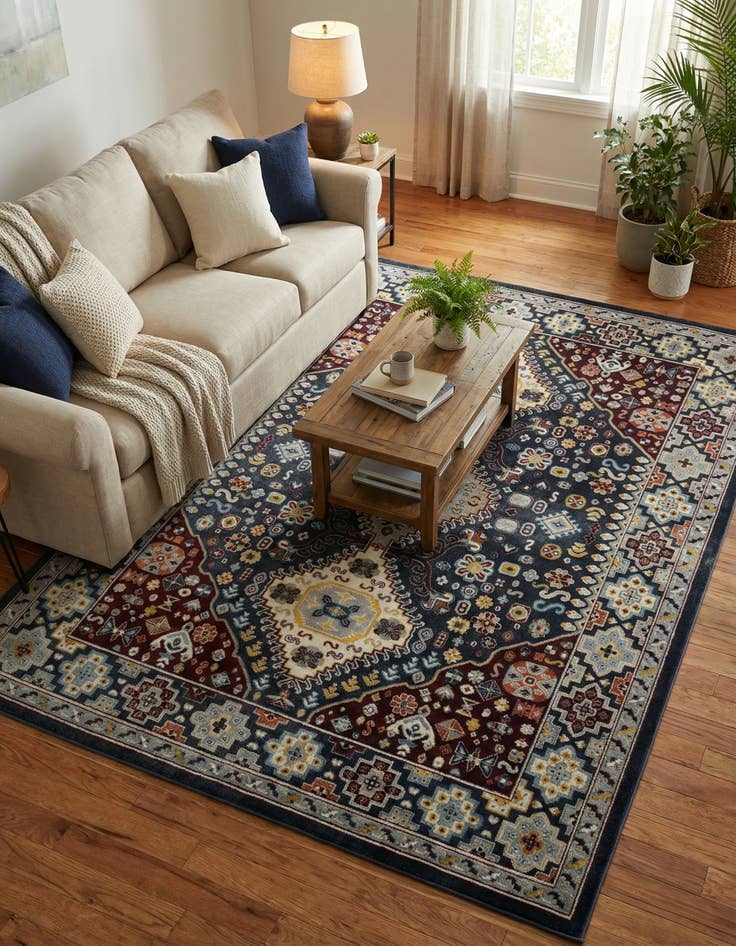 Detail image of  7' 10 x 10' Kamala Washable Rug