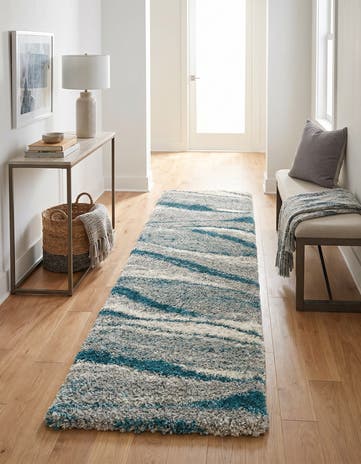 2' 7 x 8' Soft Touch Shag Runner Rug