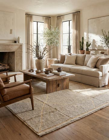 9' 3 x 12' 6 Hand Knotted Moroccan Wool Rug