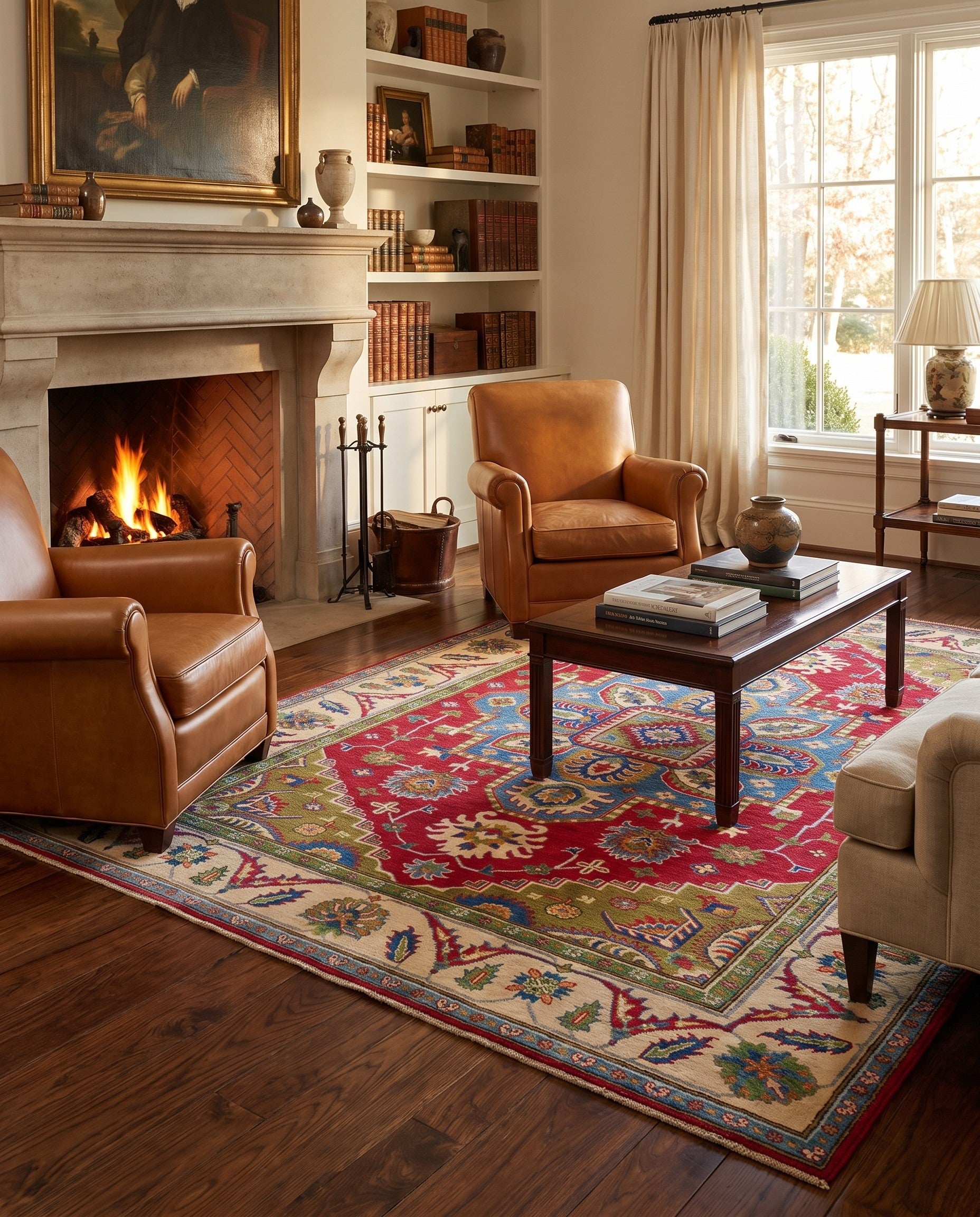 6' 6 x 9' 10 Hand Knotted Kazak Rug