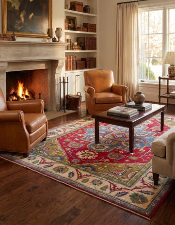 6' 6 x 9' 10 Hand Knotted Kazak Rug