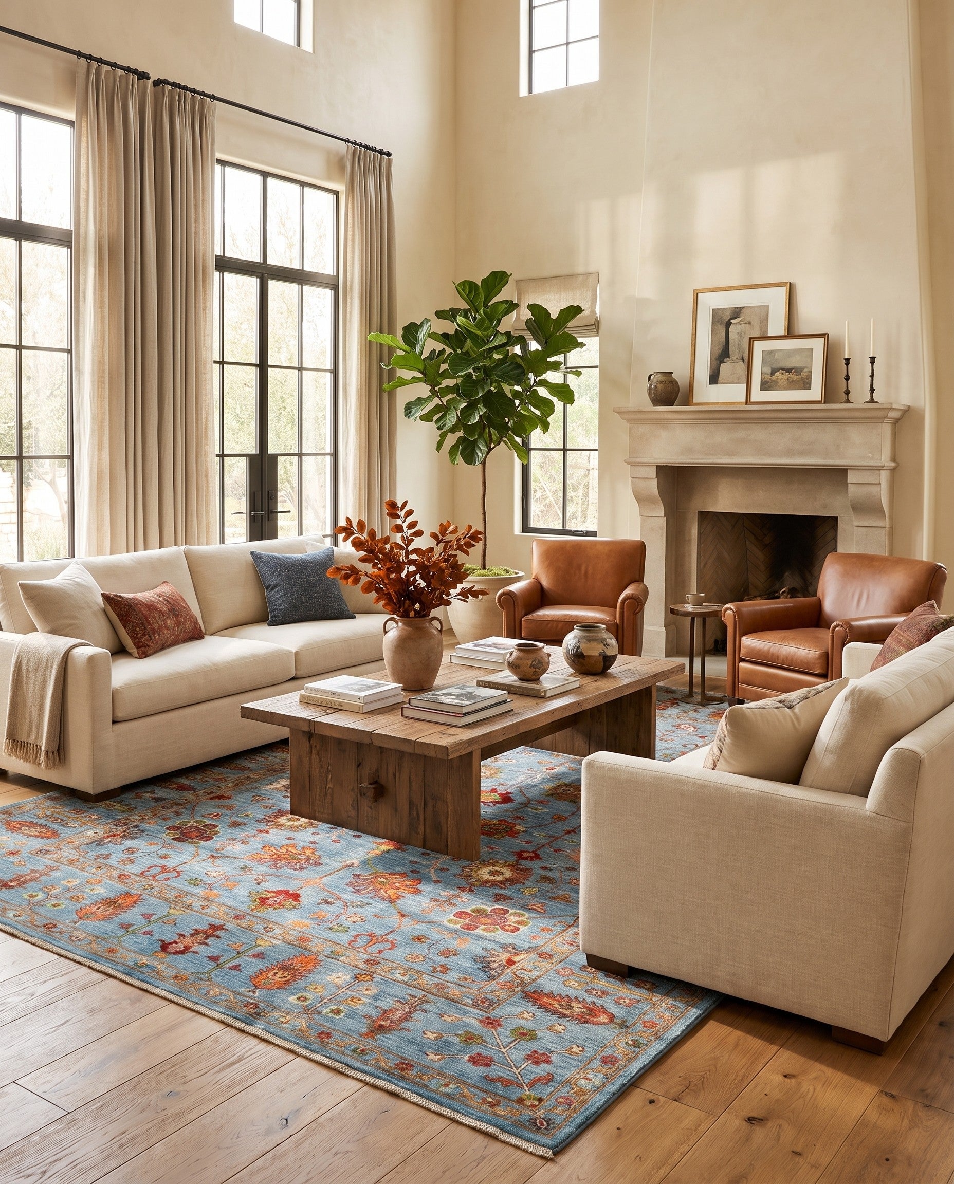 6' 9 x 9' 7 Hand Knotted Ariana Ziegler Rug