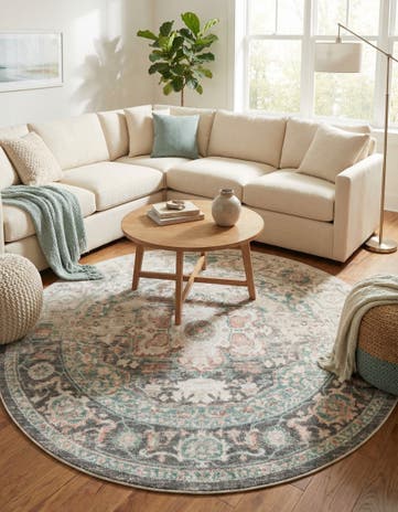 8' x 8' Madeline Vintage Round Rug