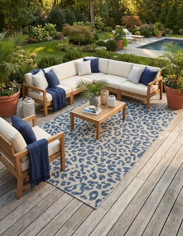 7' x 10' Easy-Clean Safari Indoor / Outdoor Rug