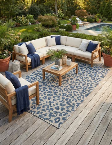 7' x 10' Easy-Clean Safari Indoor / Outdoor Rug