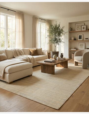 6' 8 x 9' 8 Hand Woven Kilim Modern Wool Rug